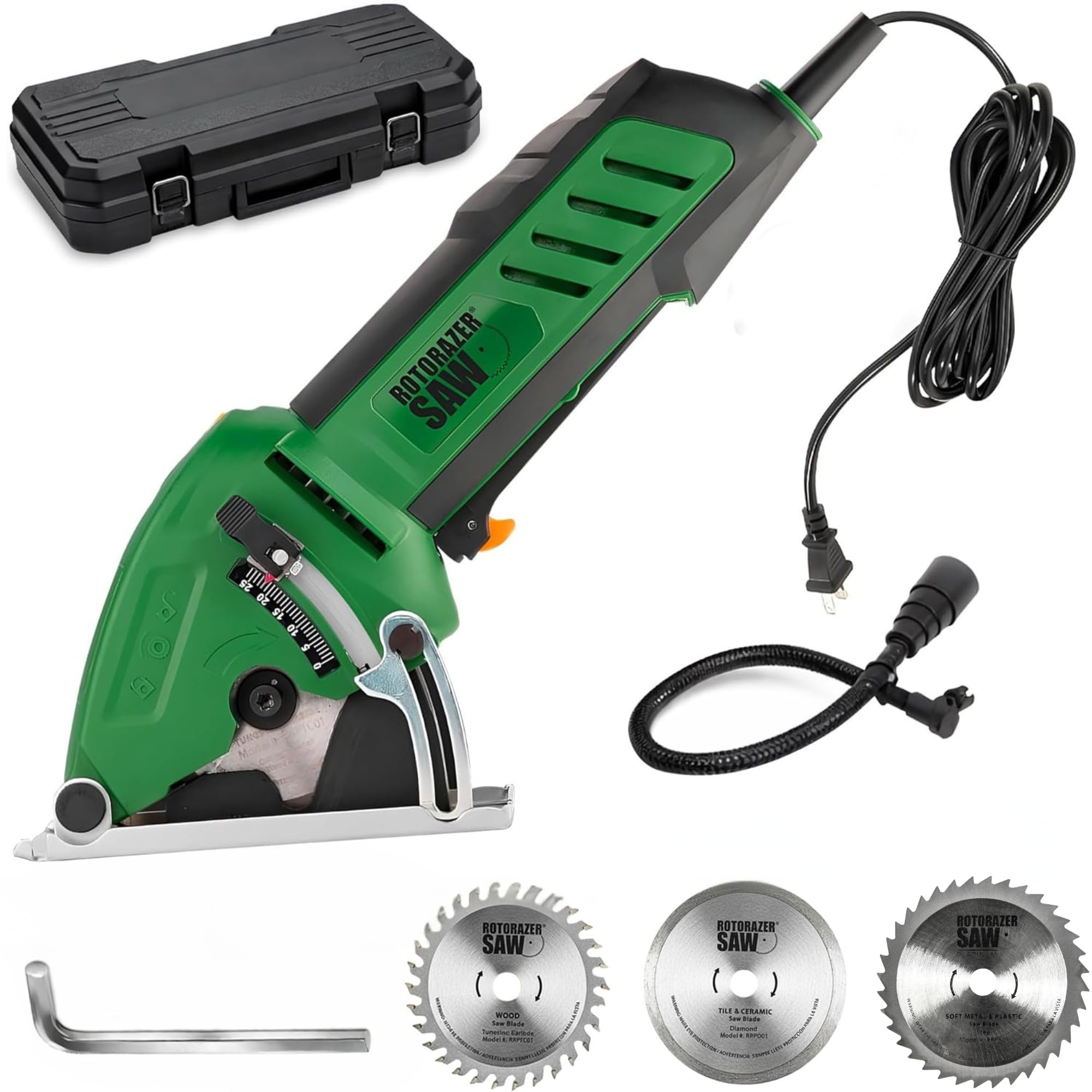 0331-170 ROTORAZER SAW　電動ノコギリ　ロトレー　ザーソー Amazon.com: Official ROTORAZER Compact Circular Saw Set for DIY